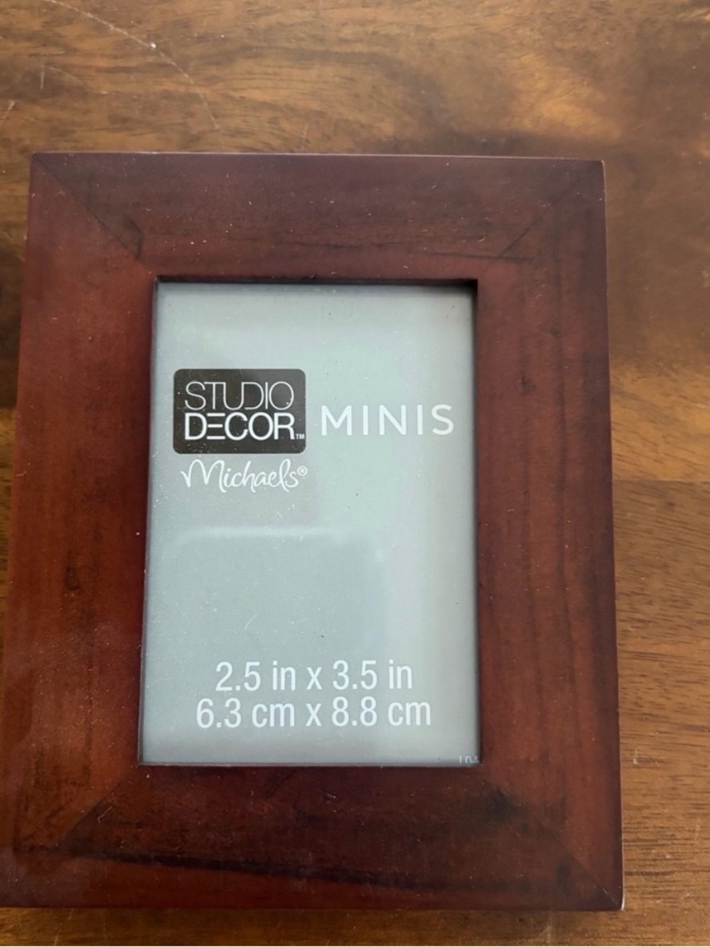 Studio Decor Mini Wood Photo Frame - Dark Brown Finish